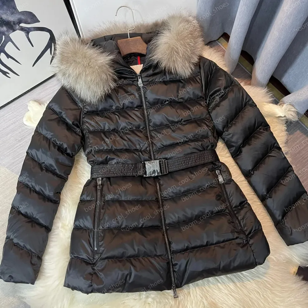 Damen Doudoune Femme Coats Designer Damen Womens Winter Pufferjacke Fell Kapuze -Schichten Langer warmer Boed Short Down Jacke L