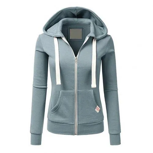 Heidi-Mode | Fleece Zip Up Hoodie mit verstellbarem Kapuzenpulli