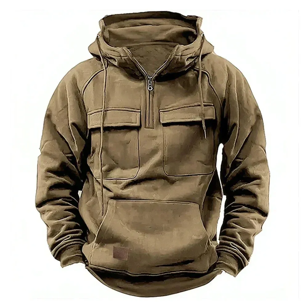 Heidi-Mode | Warmer Hoodie mit Halbem Reißverschluss
