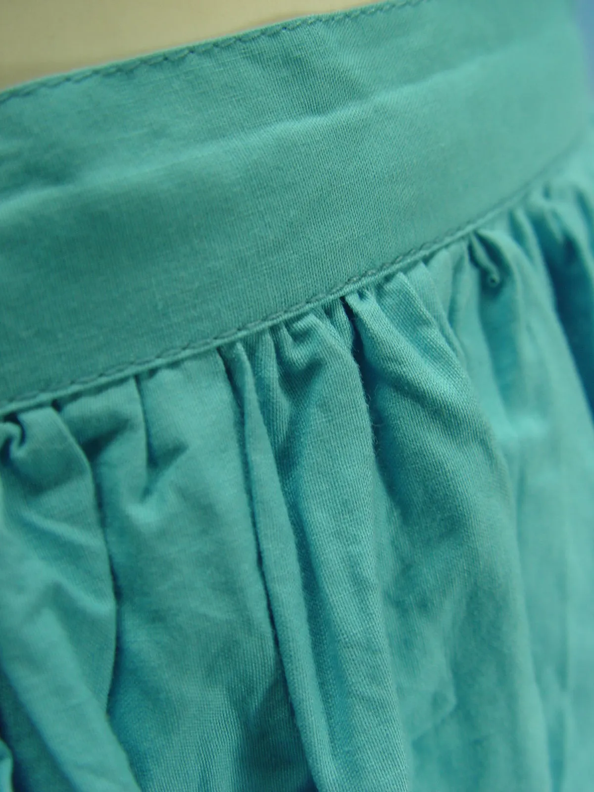 lange Dirndlschürze  wunderbare einfarbig türkis Baumwolle Dirndl Schürze