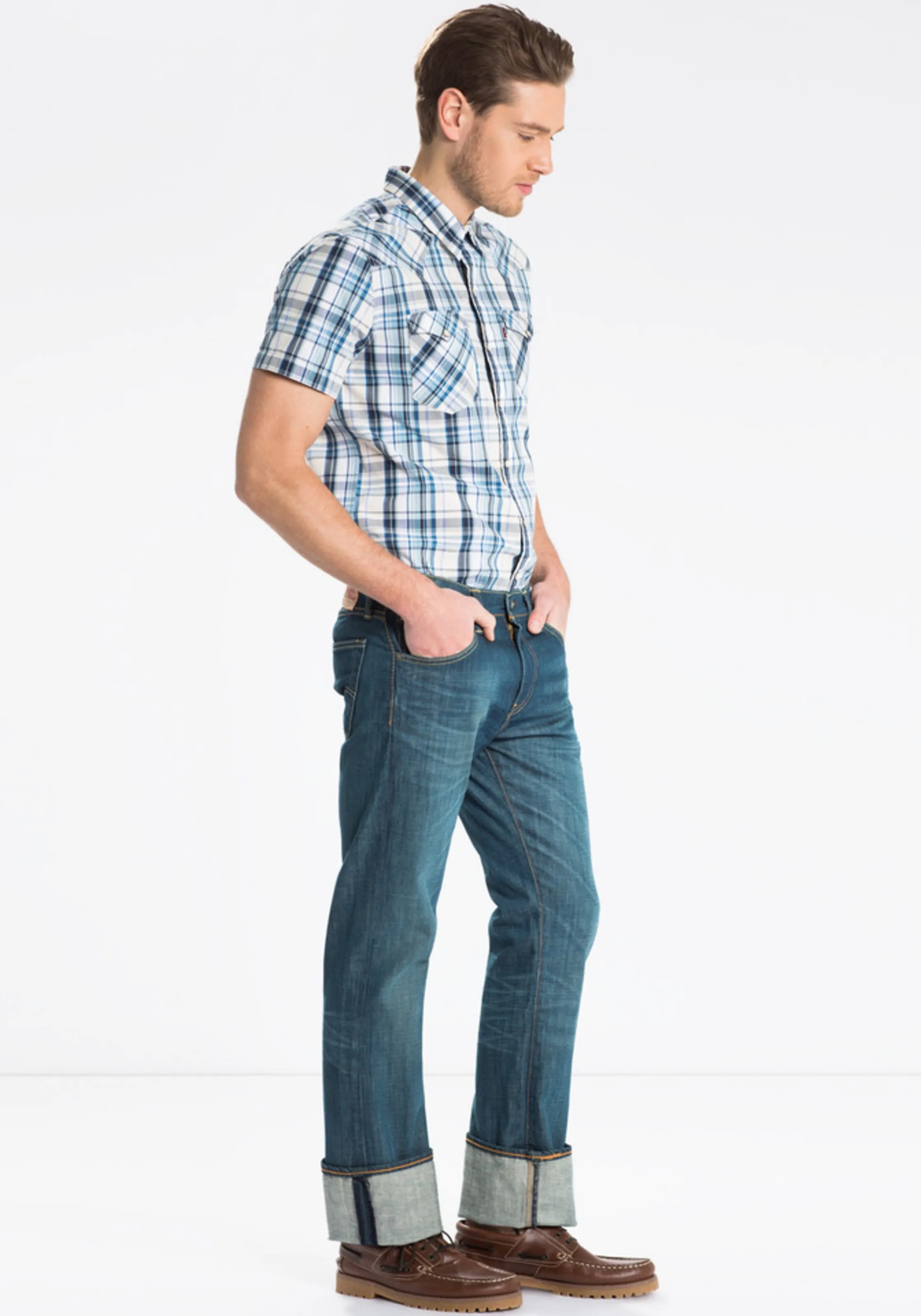 LEVI'S ® Bootcut Jeans '527™' in Blue Denim