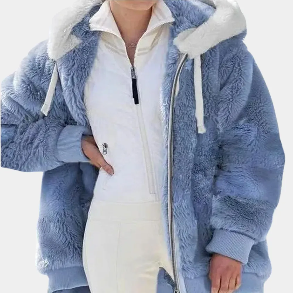 Pia - Warme Winterjacke mit Kapuze für Damen