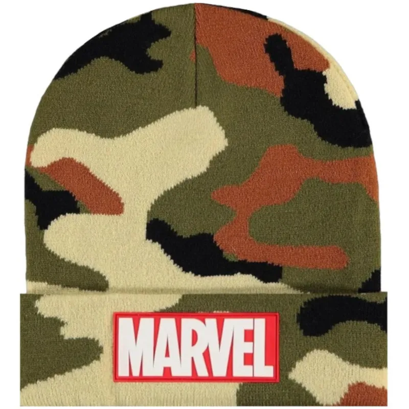 SALE -50% » MARVEL Retro Cuff Beanie Mütze in Camouflage «