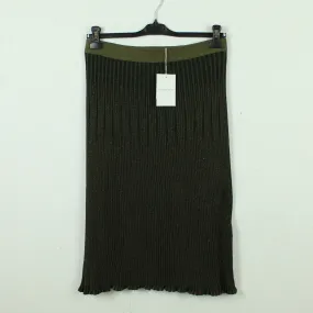 Second Hand BY MALENE BIRGER Rock Gr. L grün gerippt Strickrock NEU (*)