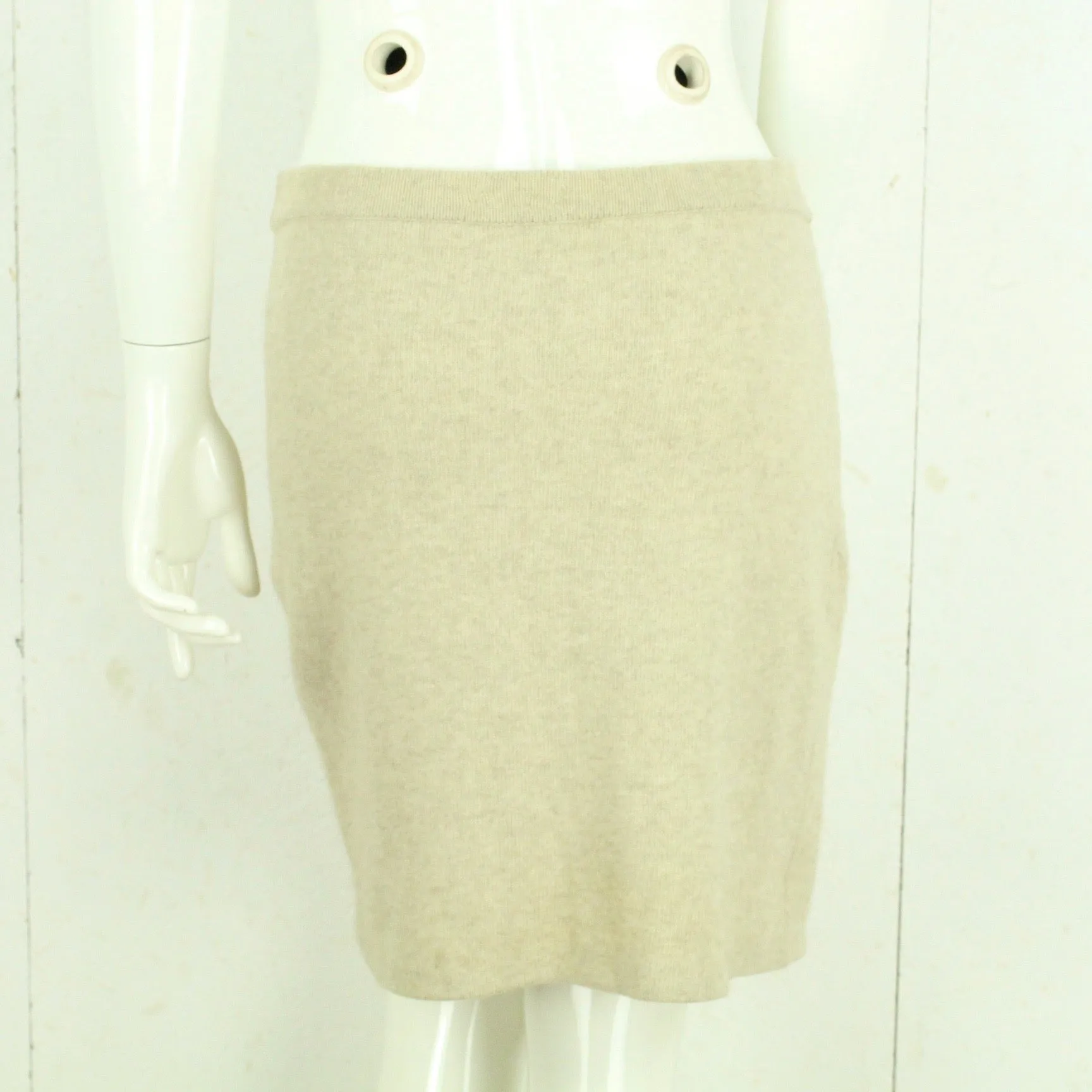 Second Hand MAX MARA Strickrock Gr. M beige meliert Rock (*)