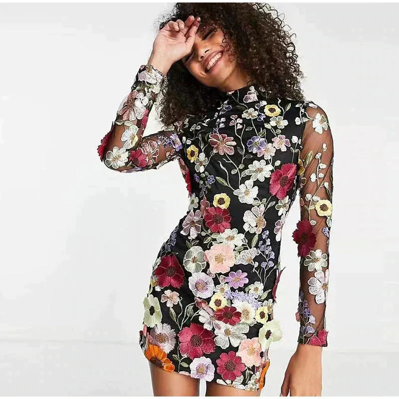 Sommerkleid mit Rundhalsausschnitt für Damen | Adrienne