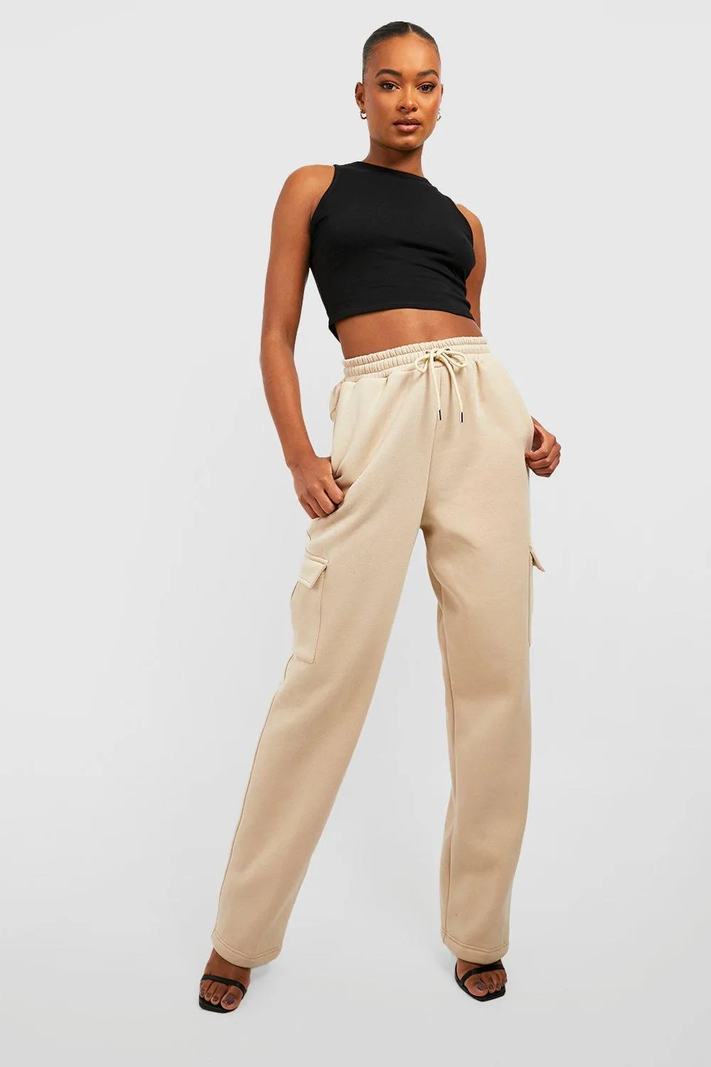 Tall Cargo-Jogginghose mit weitem Bein