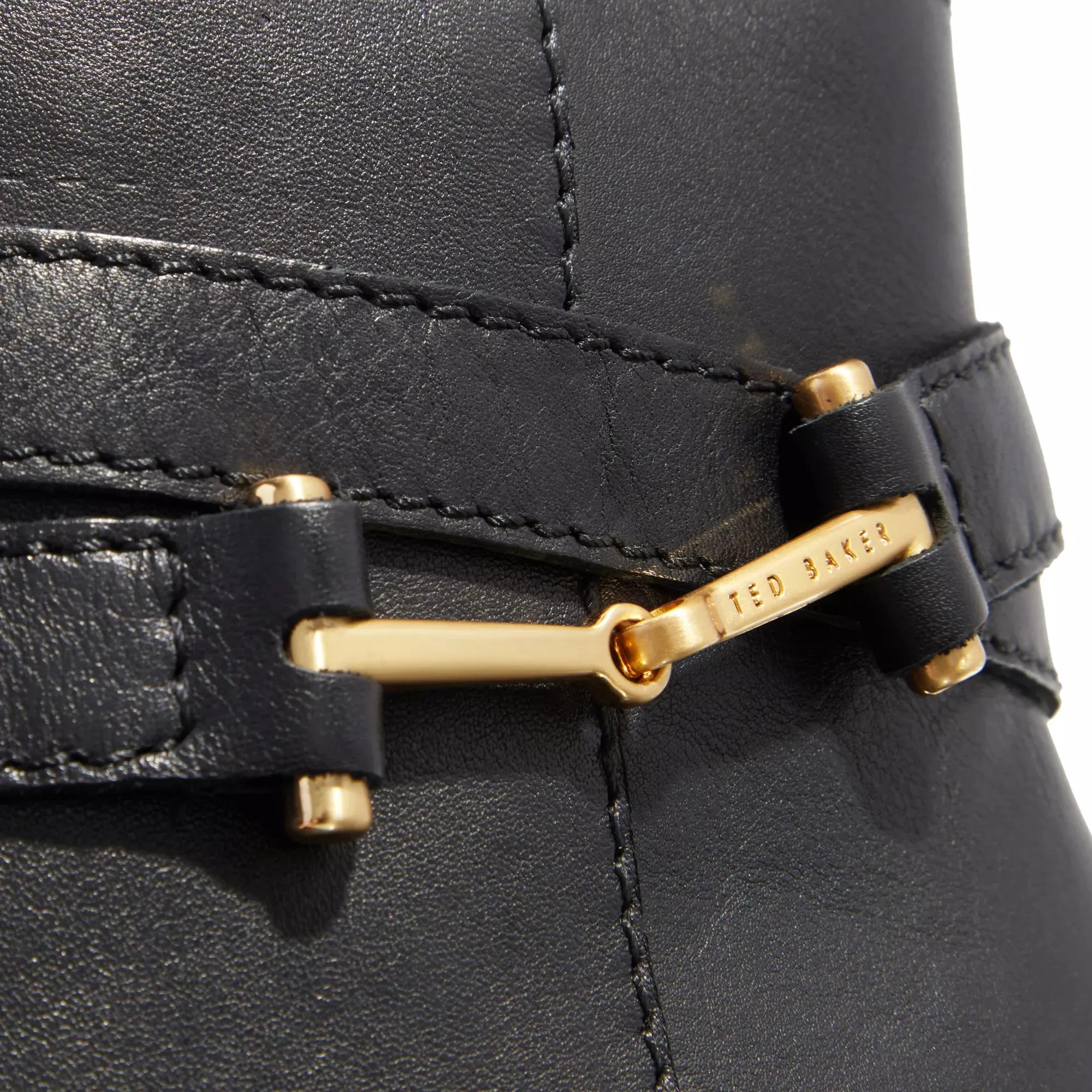  Ted Baker  Anisea T Hinge Leather 85Mm Ankle Boot Black  Stiefelette 