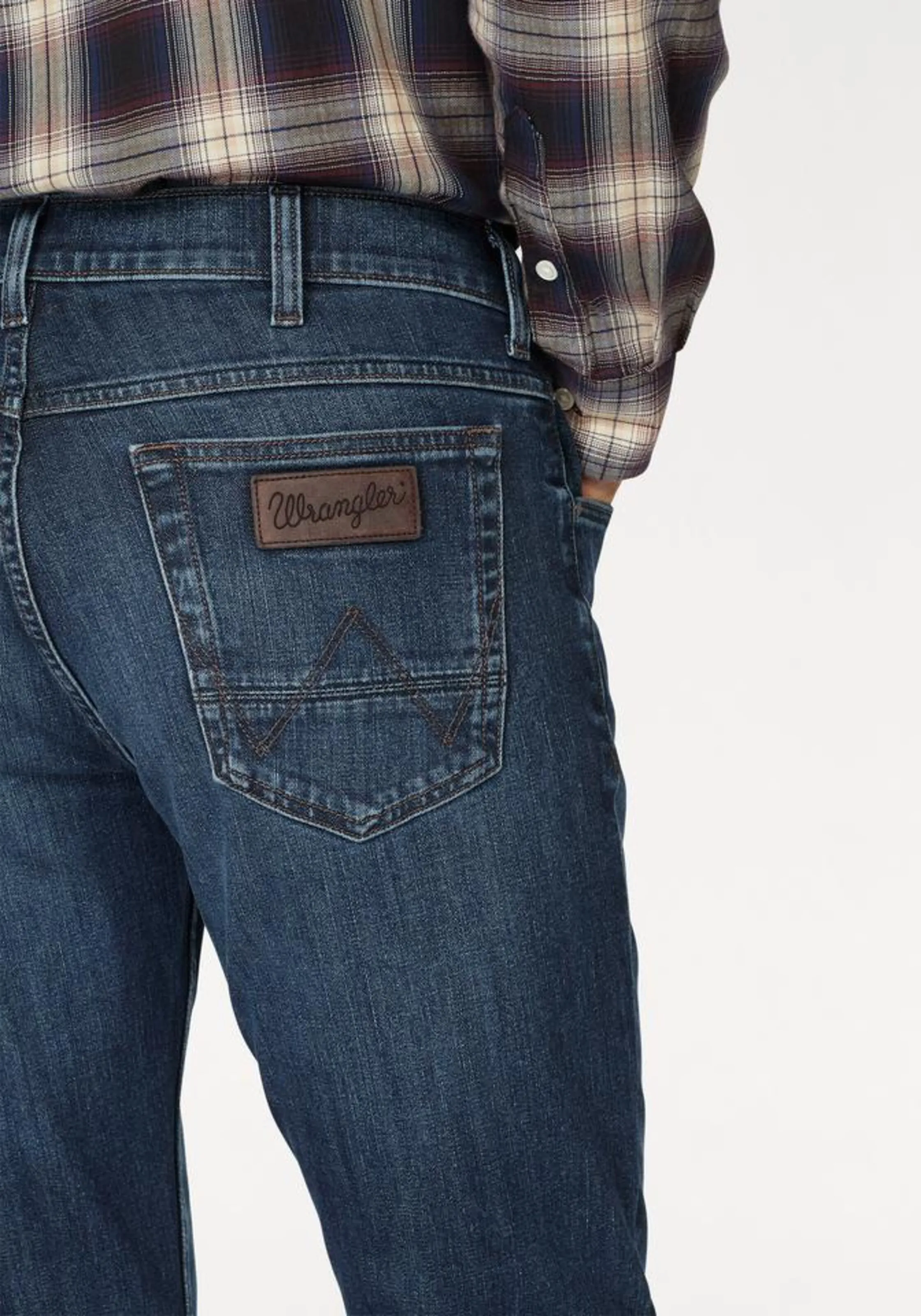 WRANGLER Bootcut Bootcut-Jeans 'Jacksville' in Blue Denim