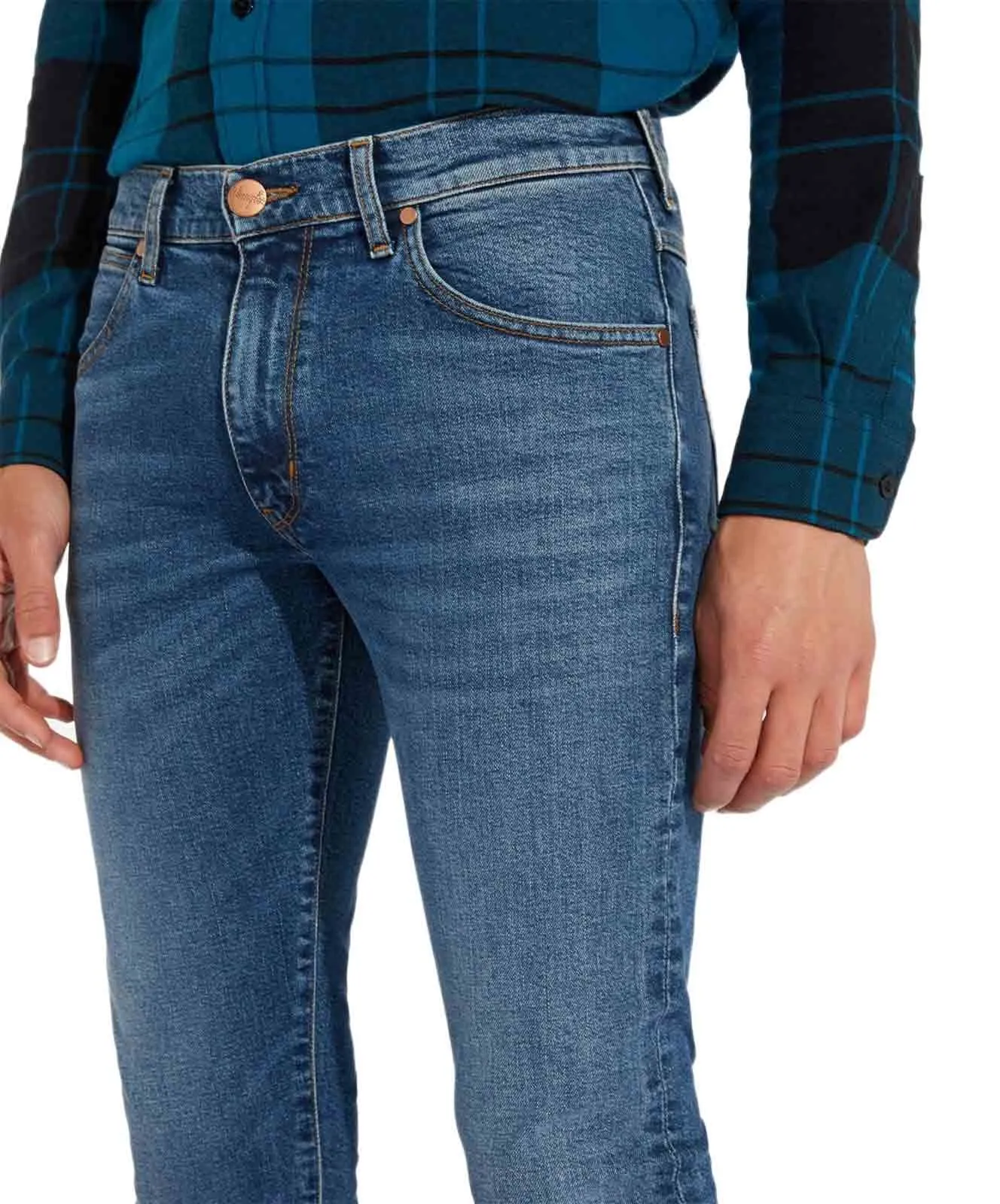 Wrangler Larston Jeans Slim Fit in Stonewash
